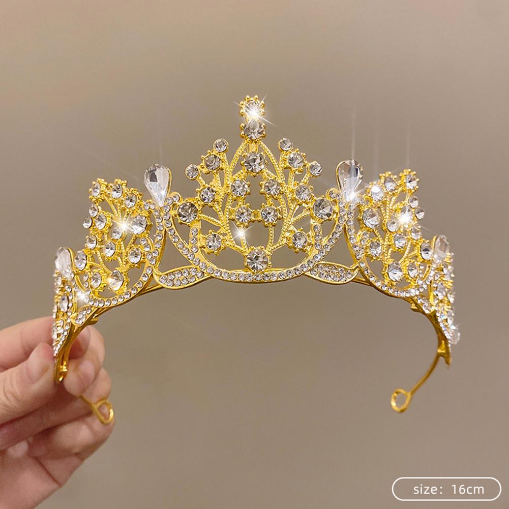 Moderna Para Tiara Adornada con Cristales Perfecta para Ocasiones Especiales
