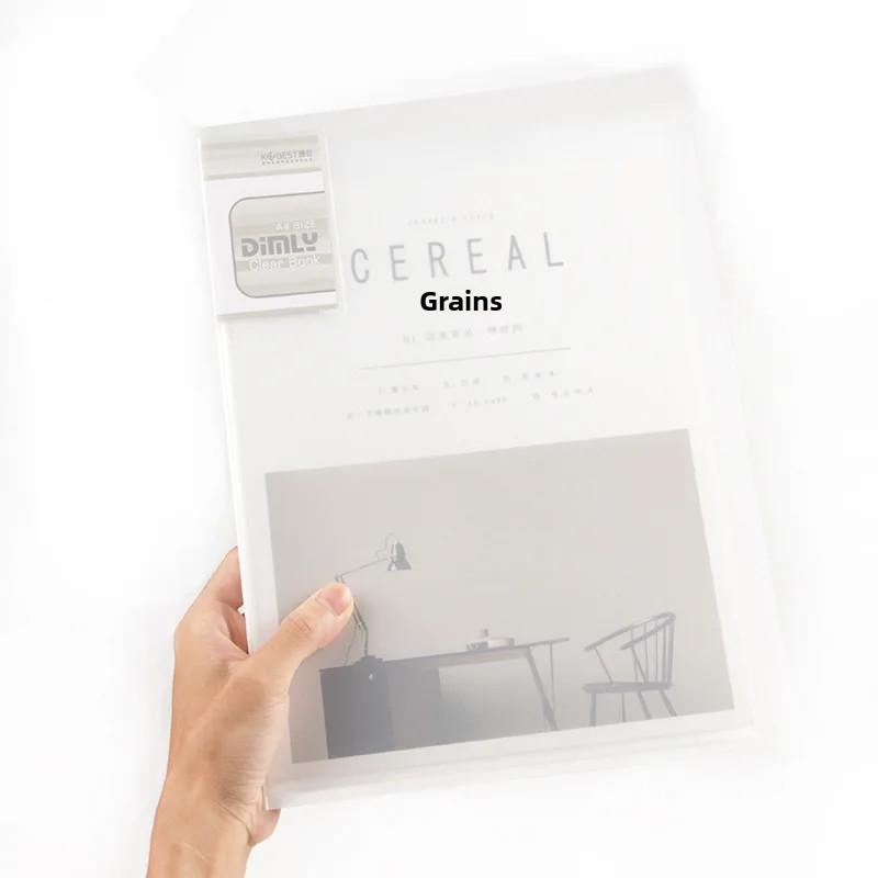 Thickened A5 File Folder 100 Pages Multi-layer Transparent Index Pages Document Folder A4 Test Paper Folder 32K
