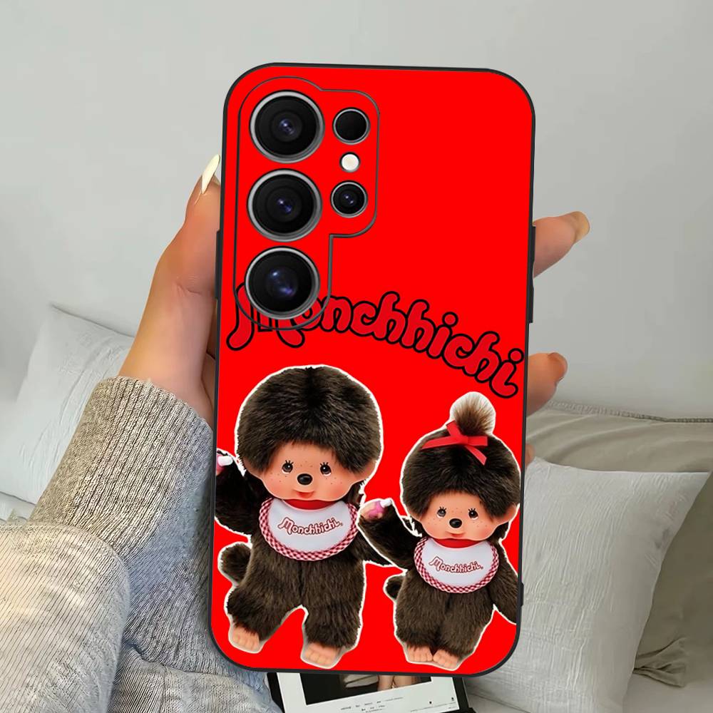 

Cute M-Monchhichis-a Phone Case For Samsung S 24 Fe 25 Ultra Plus 20 Lite 21 30 22 23 24 22 Ultra 5G Fundas Samsung S22 Plus 5G