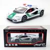Police Car Alloy Model With Acousto Optic Design For Children Toy Collection And