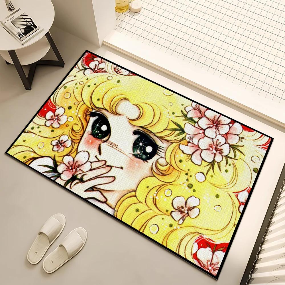 Candy Candy Anime Door Mat Welcome Doormat Non-slip Floor Mat Bedroom Kitchen Bath Balcony Hallway Rugs Home Decoration Carpet