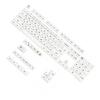 XDA Profile PBT Keycaps Japanese Characters 126PCS Milk White Minimalist Theme for Mechanical Keyboard Customizers
