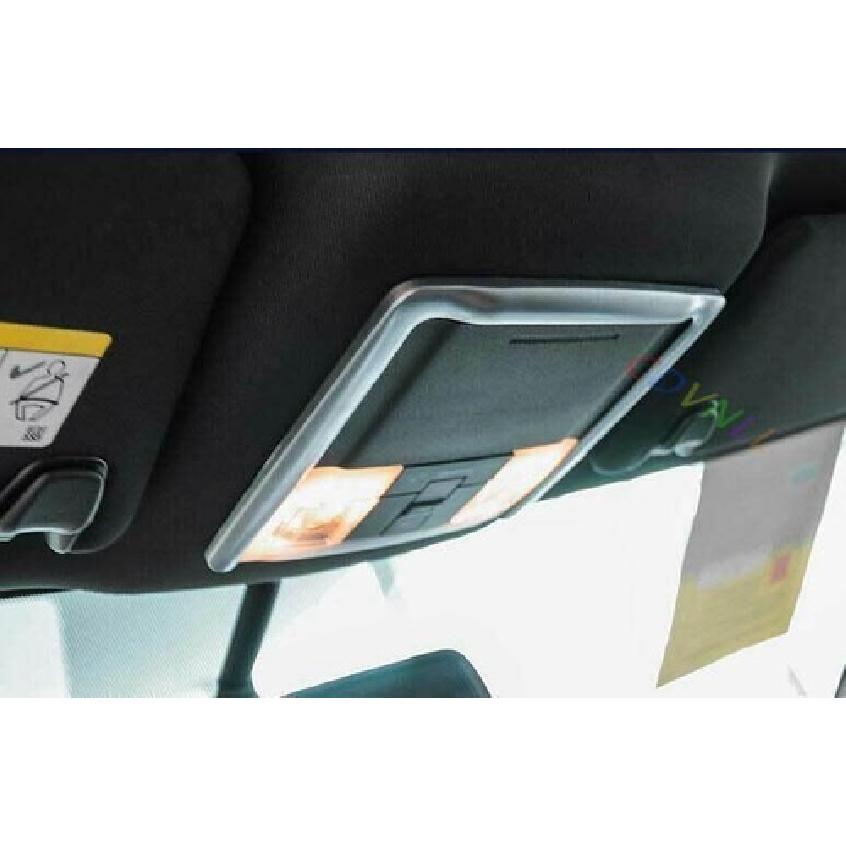 Matt Silver Front Reading Lamp Frame Cover Trim 1PCS For Ford Explorer 2011-2019