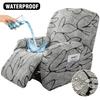 Stretch Recliner Chair Covers 4-Pieces for Reclining Chair Non Slip Recliner Cover Soft Fabric with Elastic Bottom for Kids Pets