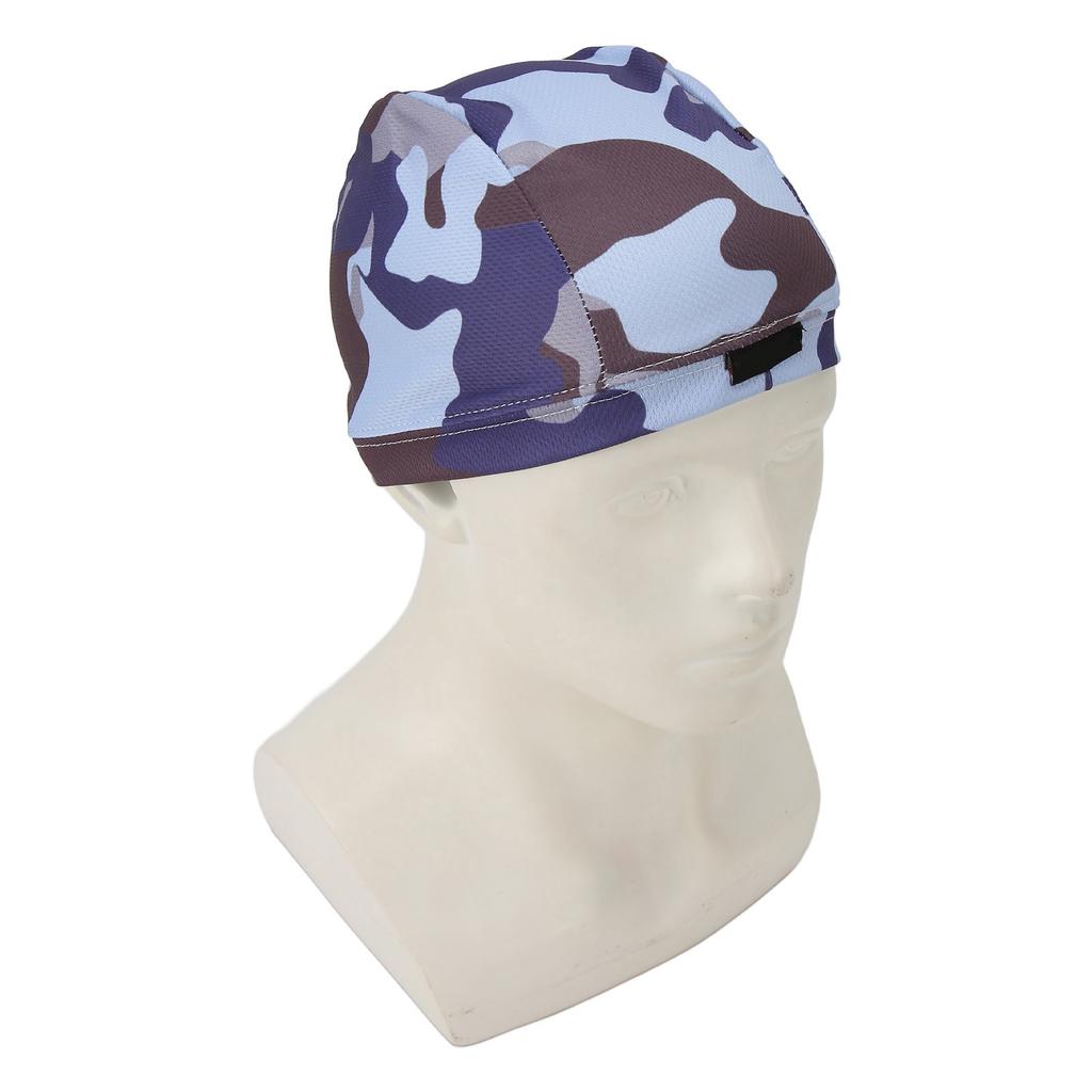 Vložka do helmy Pot odvádějící čepice Vlhkost Pot odvádějící Prodyšná Chladicí Holá kopule Čepice Beanie na motorku Modrá
