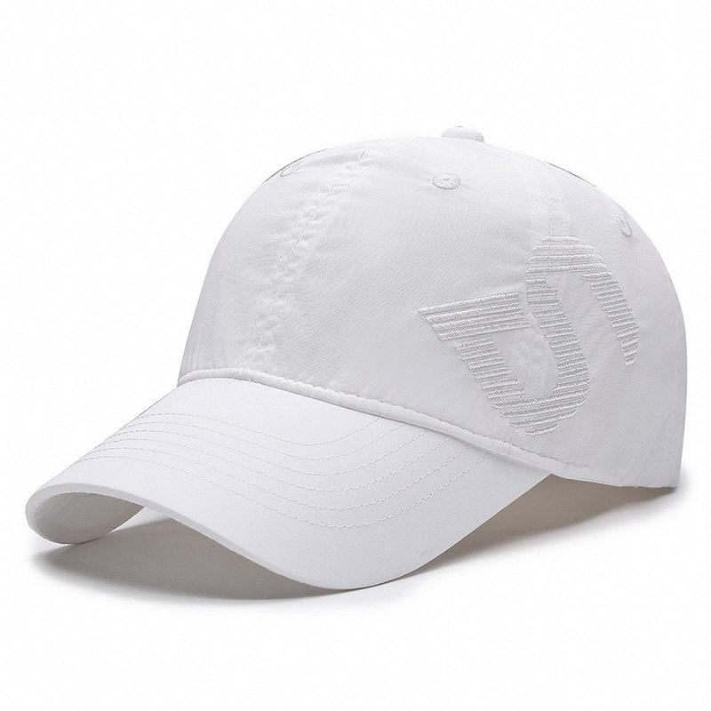 

Бейсбольная кепка с вышитыми буквами сбоку, водонепроницаемая кепка для мужчин, быстросохнущая солнцезащитная кепка с козырьком белый