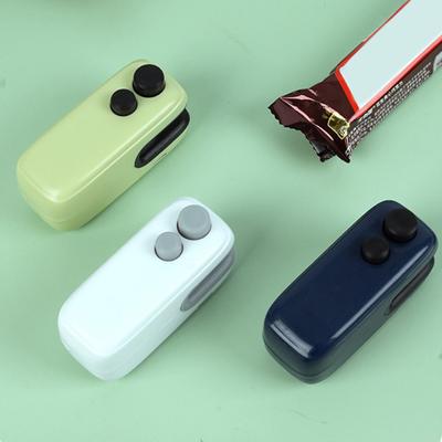 Mini Bag Sealer And Cutter USB Rechargeable Heat Seal Tool for Snacks Vegetables Portable Handheld Food Sealer Machine