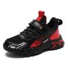 Boys' Shoes 10-15 Years Old Spring and Autumn New Leather Surface Lightweight Soft Sole Children's Students Lightweight Running Sports Shoes