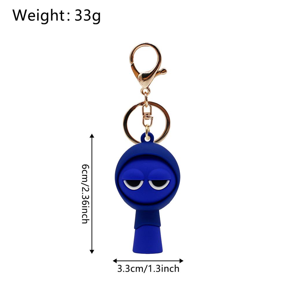 Cartoon Sprunki Keychain Cute Sprunki Oren Raddy Gray Brud Vineria For Men Women Car Bag Pendant Keyring Jewelry Fans Gifts