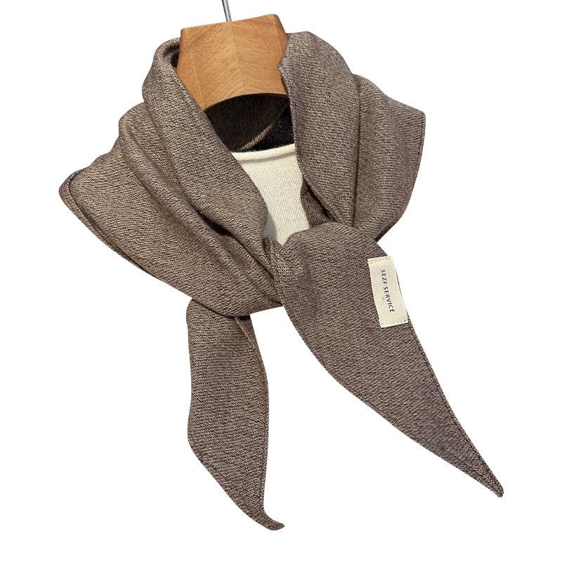 Elegant Diamond Pattern Imitation Cashmere Shawl - Women's Versatile Warm Autumn & Winter Scarf
