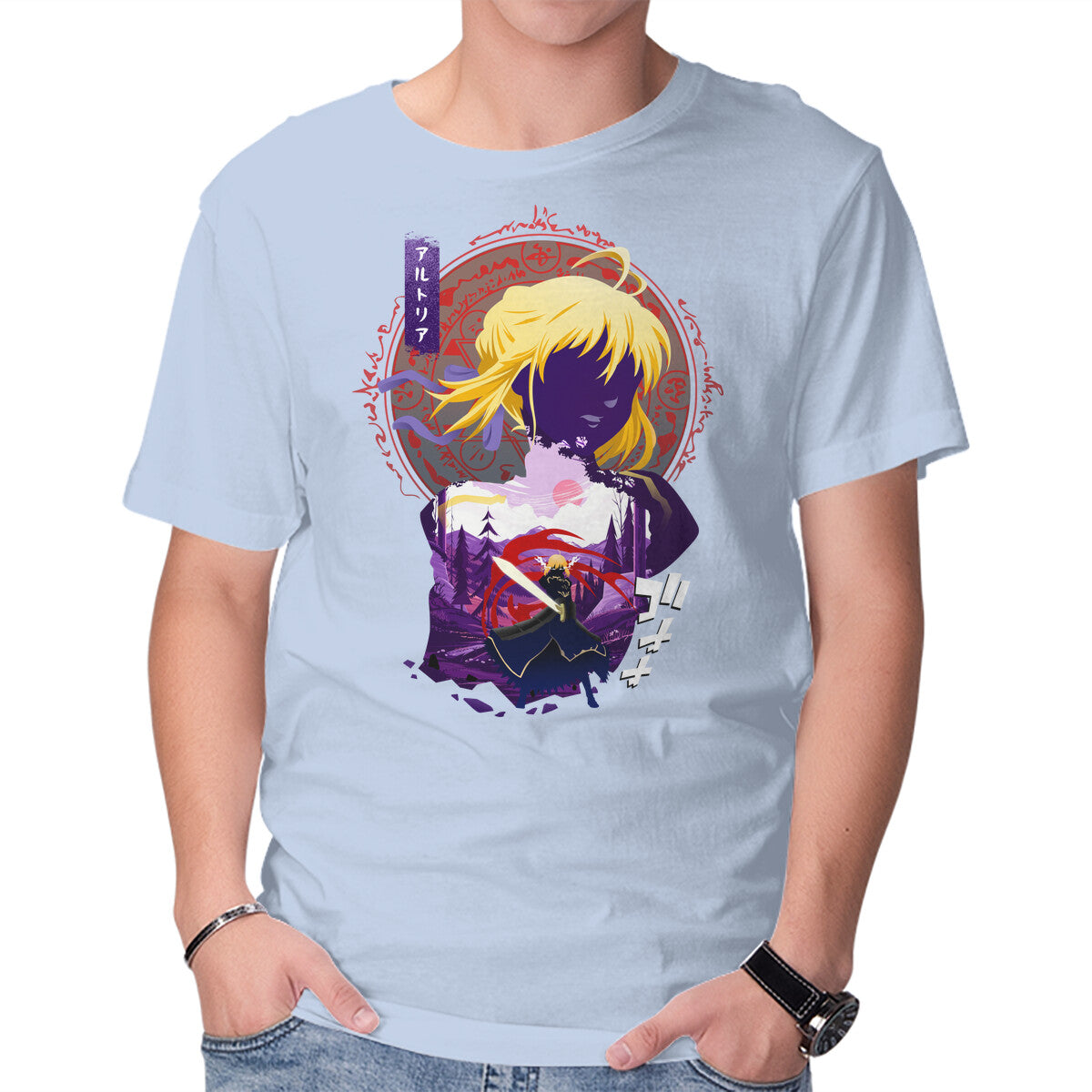 Unisex Crew Neck T-Shirt King Of Knights Girl Graphic Short Sleeve Casual Tee XXXL
