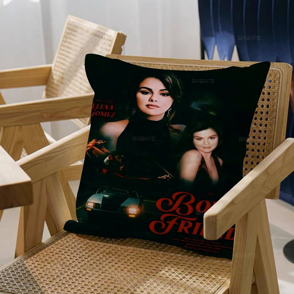 Singer Selena Gomez Actress Personalized Pillow Cover Kids Bedroom Wild Party Decor Pillowcase Kid Birthday Shower Gift