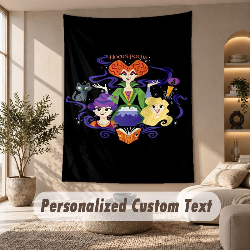 Wall Hanging Tapestry Art Cloth Bedroom Room Background DecorHocus Pocus Sanderson Sisters