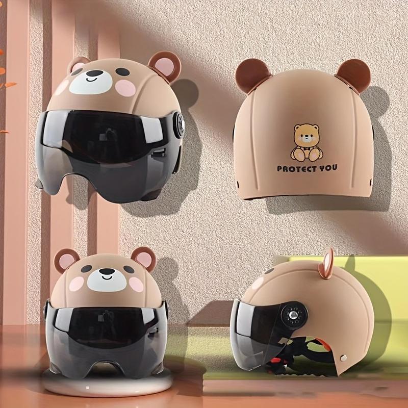 Casco de Montar para Niño Ajustable Apariencia Adorable Ultraligero Absorbente de Impactos ABS Casco de Seguridad para Patineta Bici de Niño para Niño