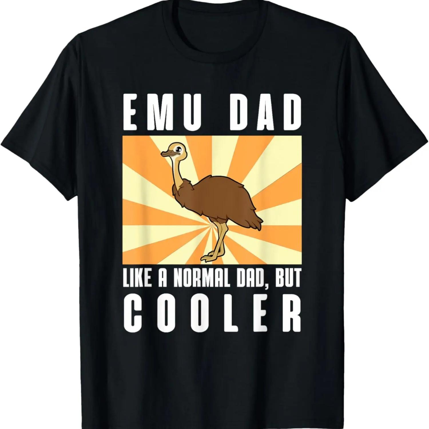 

Ostrich Outfit Funny Design Emu Dad T-Shirt XXXXXL чорний