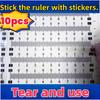10-piece Self-adhesive Ruler Set, Suitable for Office/study/sewing — Can Be Attached To Any Smooth Surface, Measuring Tool
