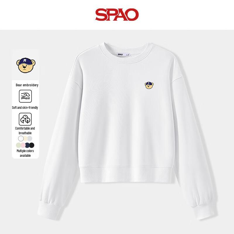 

SPAO Women s Korean Style Crewneck Pullover Sweatshirt L