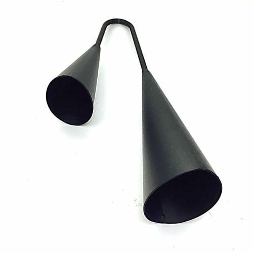 Agogobell Kuhglocke Samba Percussion Instrument, 27cm mit Sticks und Schlägeln, Kleines Percussion-Instrument