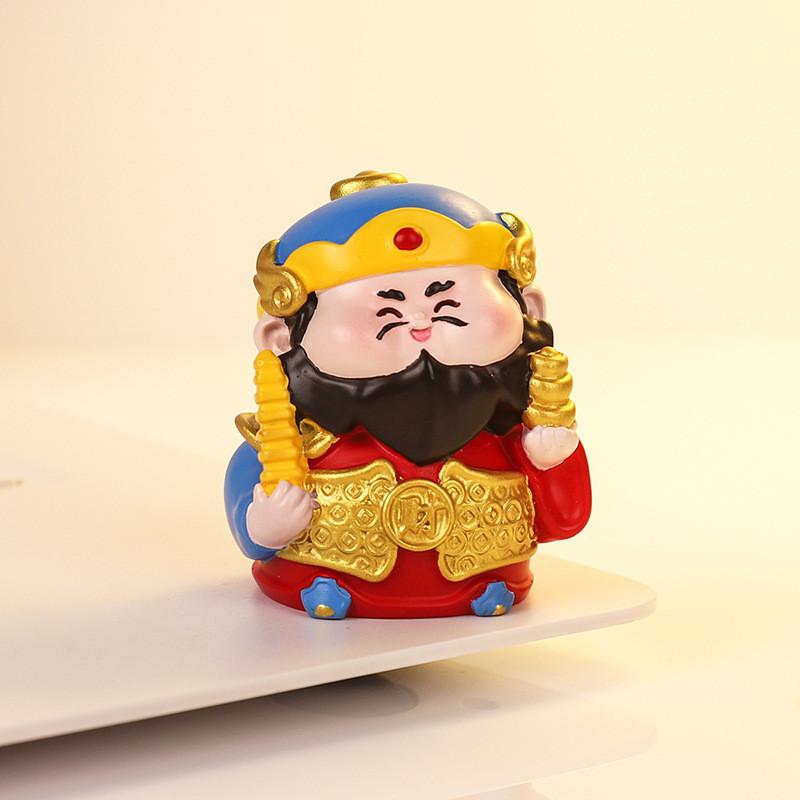 

Mythology Wealth God Resin Car Decor Feng Shui Gift For Prosperity And Good Fortune Style E