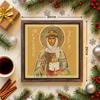 Decorative Painting of Orthodox icons,Consecrated Icon "Saint Olga",Photo Frame painting,Christian Wall Art,20cm*20cm,Spiritual Decor Gift