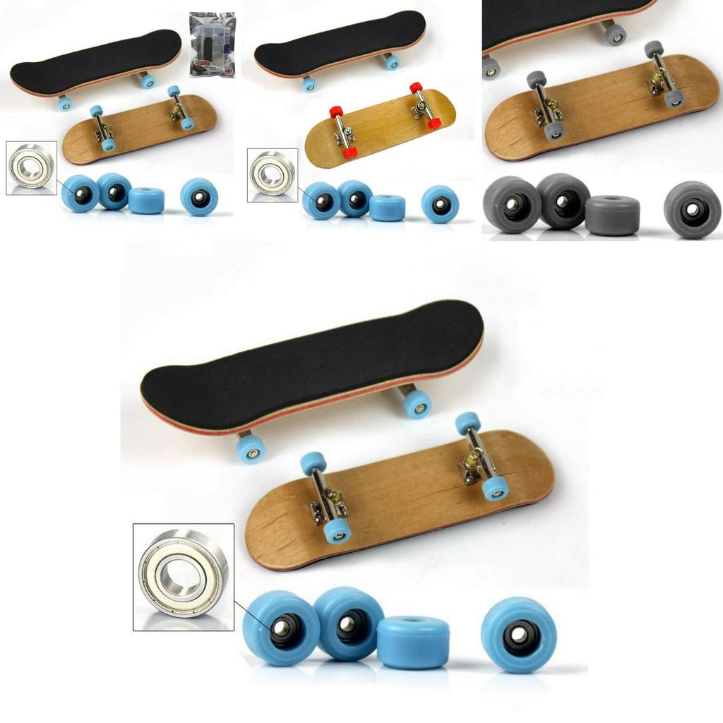 Complete Wooden Fingerboard With Foam Tape And Grit Box Ideal Gift For Skateboard Lovers