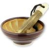 Nagao Mini Mortar and Pestle with Sansho Pepper Made In Brown Set, 8.7cm Diameter, Pestle, Japan,