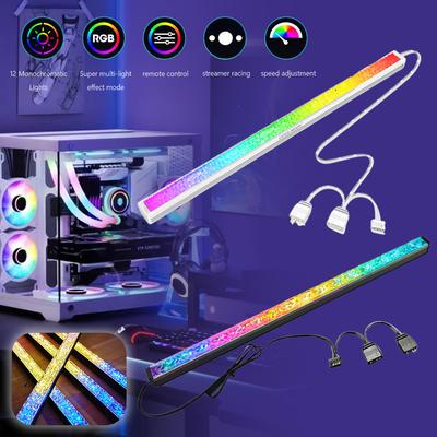 COOLMOON ARGB LED Strip Light 5V 3Pin/Small 4Pin Diamant Magnetisch Bunte Atmosphäre DIY Lampenleiste für PC Computergehäuse Chassis