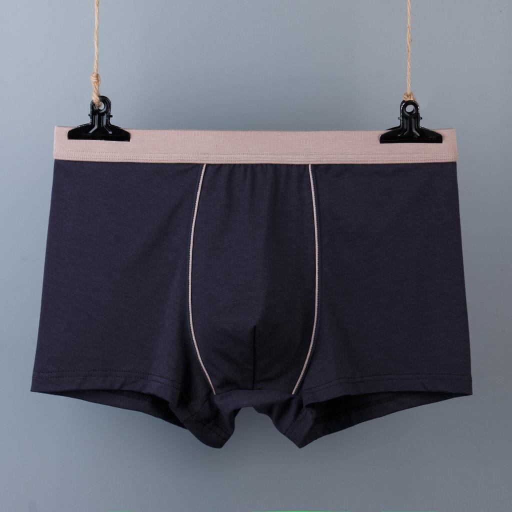 Men's Cotton Underwear Loose and Breathable Four Cornered Pants Plus Size Medium High Waist Pure Cotton