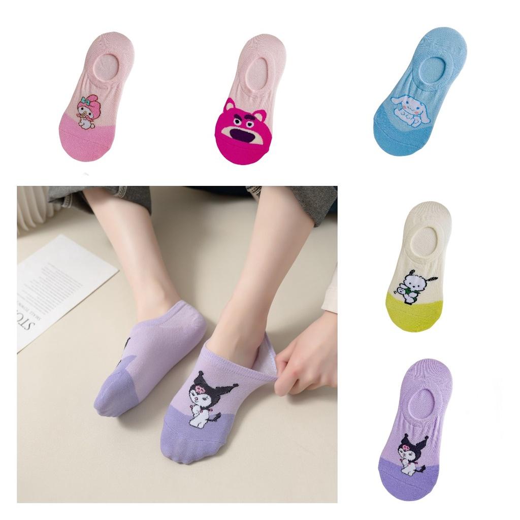 Niedliche Cartoon Damen Baumwoll Bootssocken Süß und Lieblich Geeignet für den Sommer