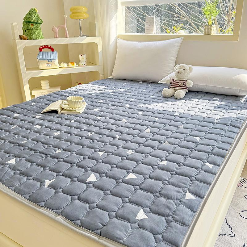 Breathable Mattress,Soft Cushion with Elastic Straps,Dormitory Tatami,Quilted Cotton Bed Sheet,Bedroom Mattress,Protective Pad,Anti Slip Bed Pad