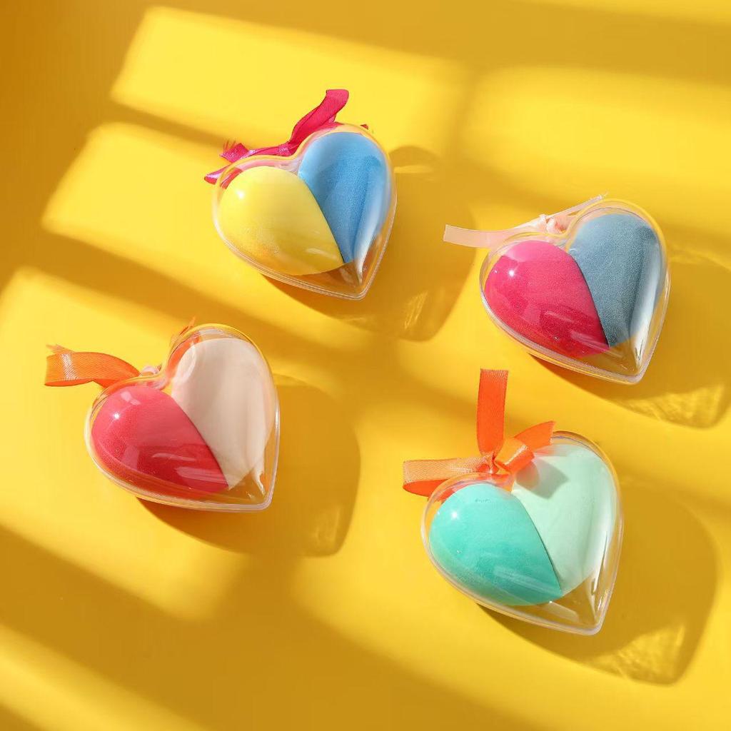 Matte Water Drop Makeup Sponge Set - Non-Absorbent Cushion Puff for Foundation and Liquid Application