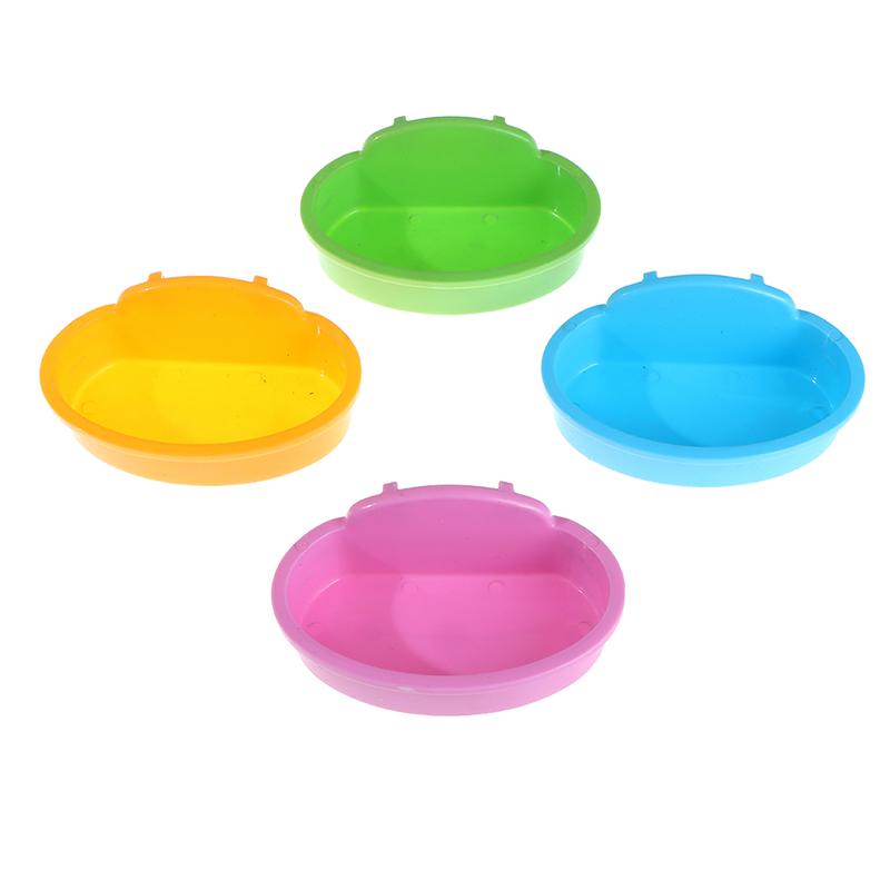 1Pc Bird Hamster Bowl Small Pet Cage Hanging Drink Food Feeder Cup