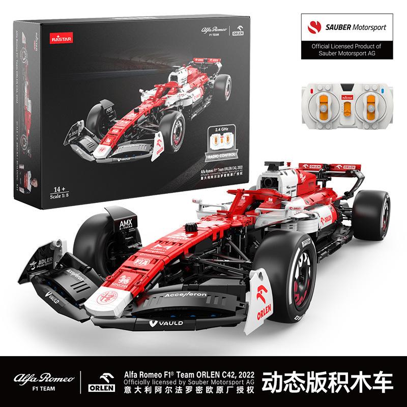 Technical 1:8  Italy F1 Racing Car RC Formula Racing C42 Building Blocks Vehicle Bricks Toys adult Birthday Gifts