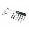 2-24N.m 1/4 inch Drive 21 bucăți presetate chei dinamometrice set cu eliberare rapidă mini portabil reglabil
