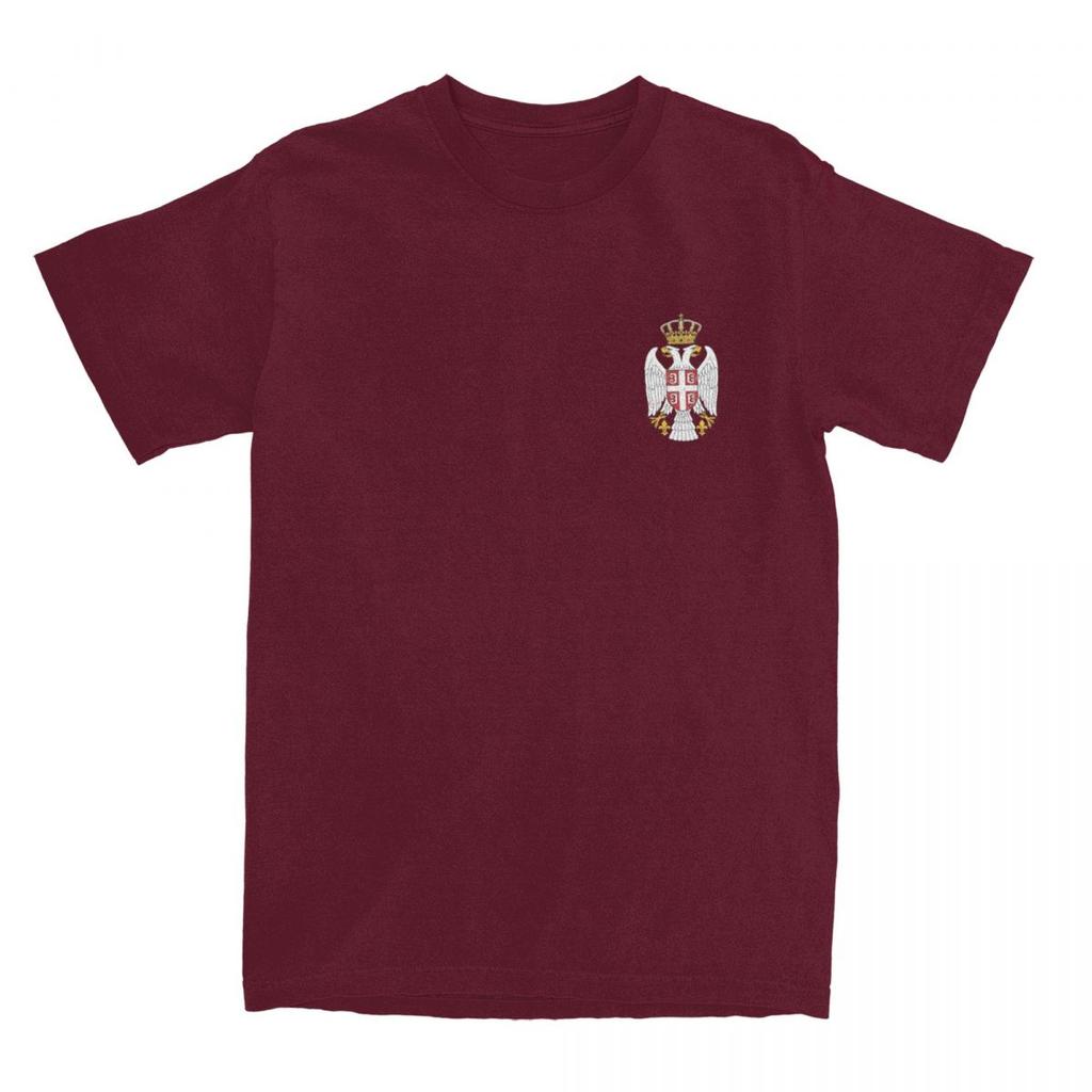 Haikyu T-Shirt Serbian Flag Symbol 100% Cotton T Shirts Fashion Tshirt for Man Summer Y2K Basic Casual Short Sleeve Tees
