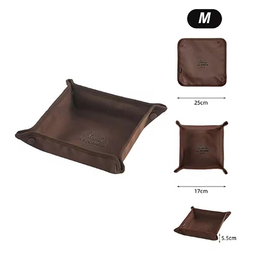 

Поднос для хранения на открытом воздухе, кожаный ящик для хранения, портативный настольный органайзер