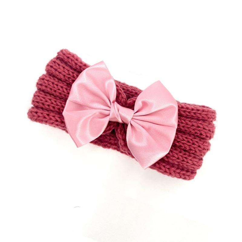 

Новый детский головной убор, детский бант не травмирует кожу, повязка на голову, вязаный жаккардовый нейлоновый широкий платок для девочек