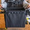 WHATNOT Storage Container Tool 360mm Wide x 250mm Deep x 320mm Bag, Canvas, High, OB-03-BK
