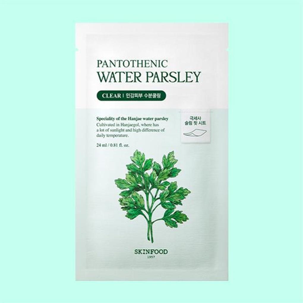 Skinfood Pantothenic Water Parsley Mask 24ml (1 sheet)
