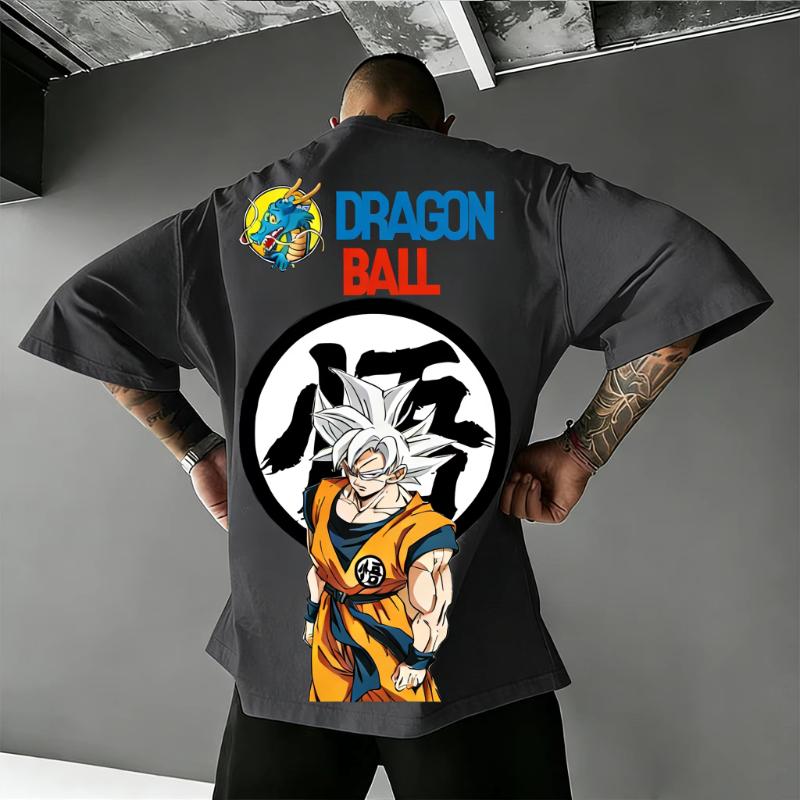 Dragon Ball Anime T Shirt Men Women Goku Graphic Tee Cotton Short Sleeve Summer Streetwear Casual Tops Manga Print Y2k Clothes