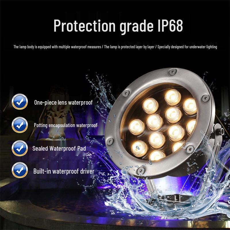 Stainless Steel Low-Voltage Underwater Light