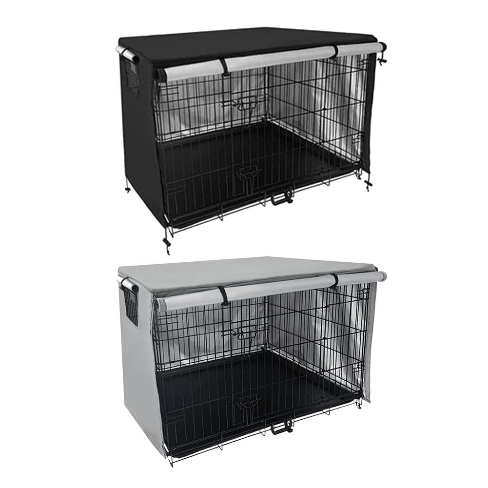 Comfortable Dog Kennel Cover Dog Accessories Outdoor Pet Cover Multi Functional Cover PVC Coated Fabric Rolling Shutter Entrance