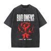 Rock Band Bad Omens Vintage Washed T Shirt Men Women Casual Retro Cotton T-shirt Men's Clothing Hip Hop Gothic Oversized Tshirt