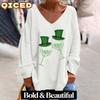 Women's Fashion Casual Long Sleeve V-Neck Blouses & Shirts