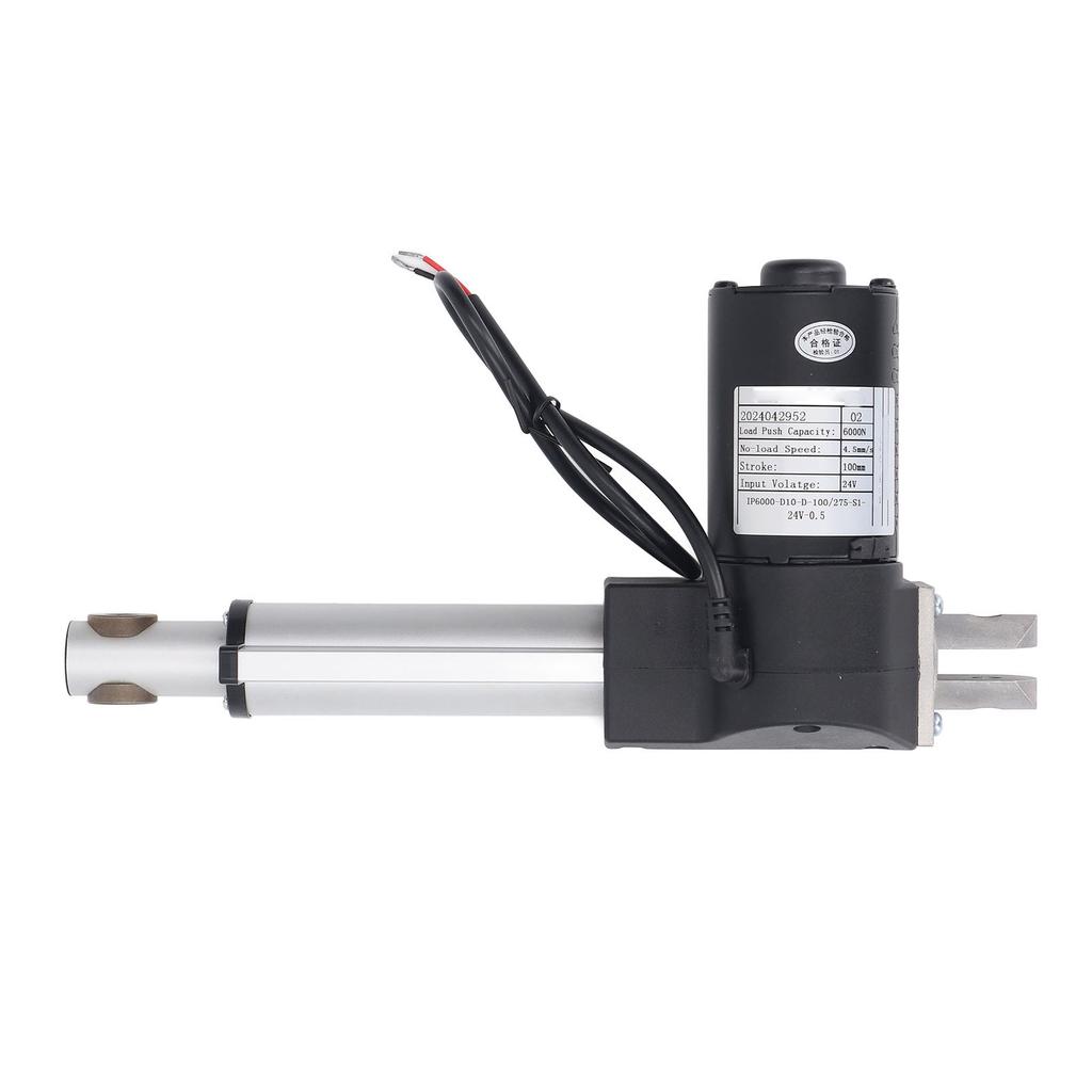 Electric Linear Actuator 100mm Stroke 6000N Thrust 4.5mm S Speed Heavy Duty Linear Actuator with End Limit Switch DC24V