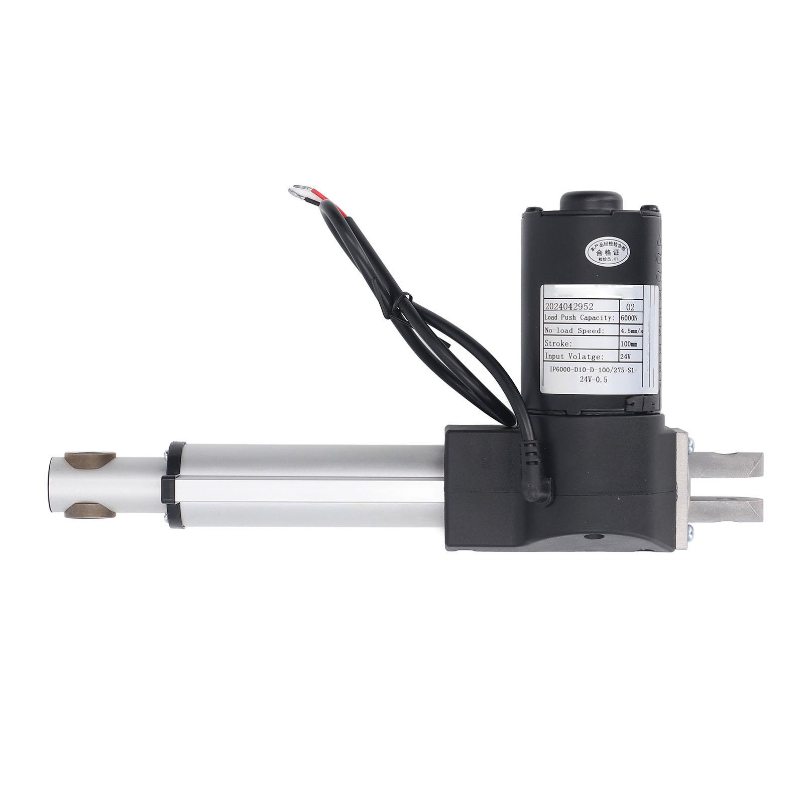 Attuatore Lineare Elettrico Corsa 100mm Spinta 6000N Velocità 4.5mm/s Attuatore Lineare per Impieghi Gravosi con Finecorsa DC24V