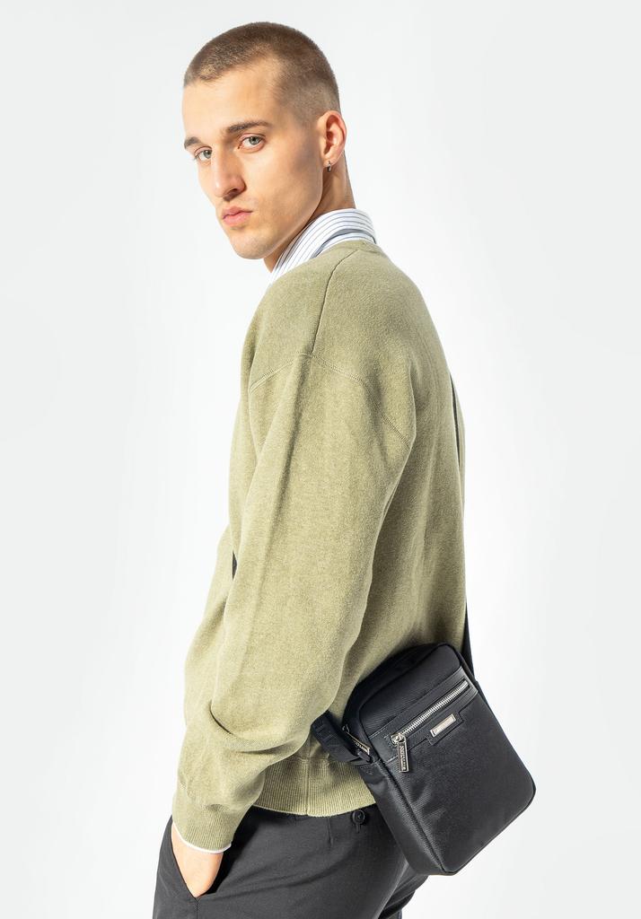 Wittchen Men's Messenger Bag Classic Black Polyester
