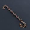 Ruby Gemstone Handmade Copper Electroformed Jewelry Amazing Lab-Created Bracelet For Women
