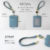 [MERDEA] Pass Case, Card Holder, Women's & Men's, with Retractable Reel, Double-Sided IC Card Holder, Lightweight, Simple Design, Perfect for