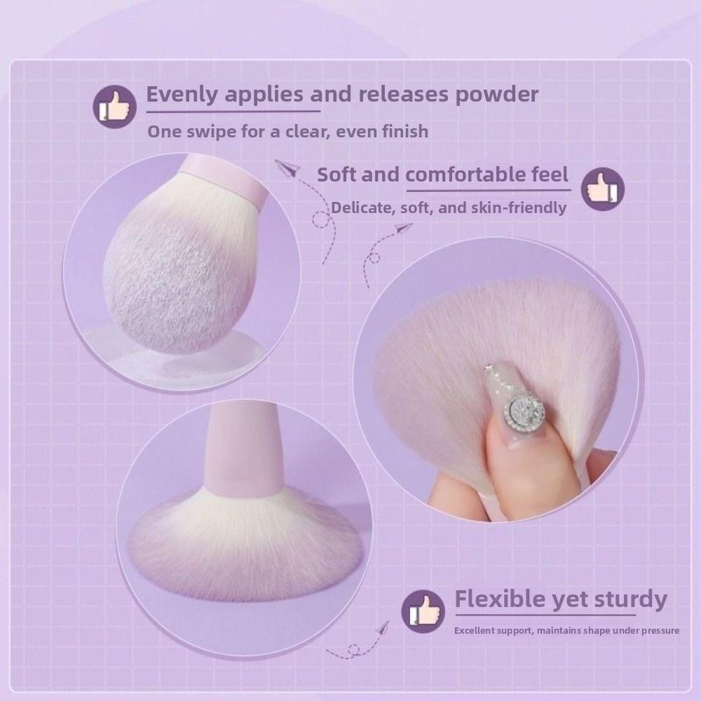 10Pcs Easy To Clean Blush Brush Synthetic Hair Eye Shadow Brush Concealer Brush  Novice Beginners